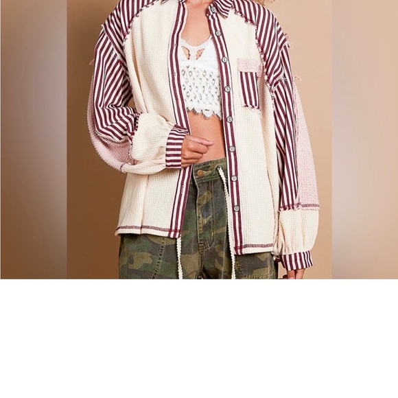 Last 1! POL Collar thermal button down long sleeves - Picture 7 of 10